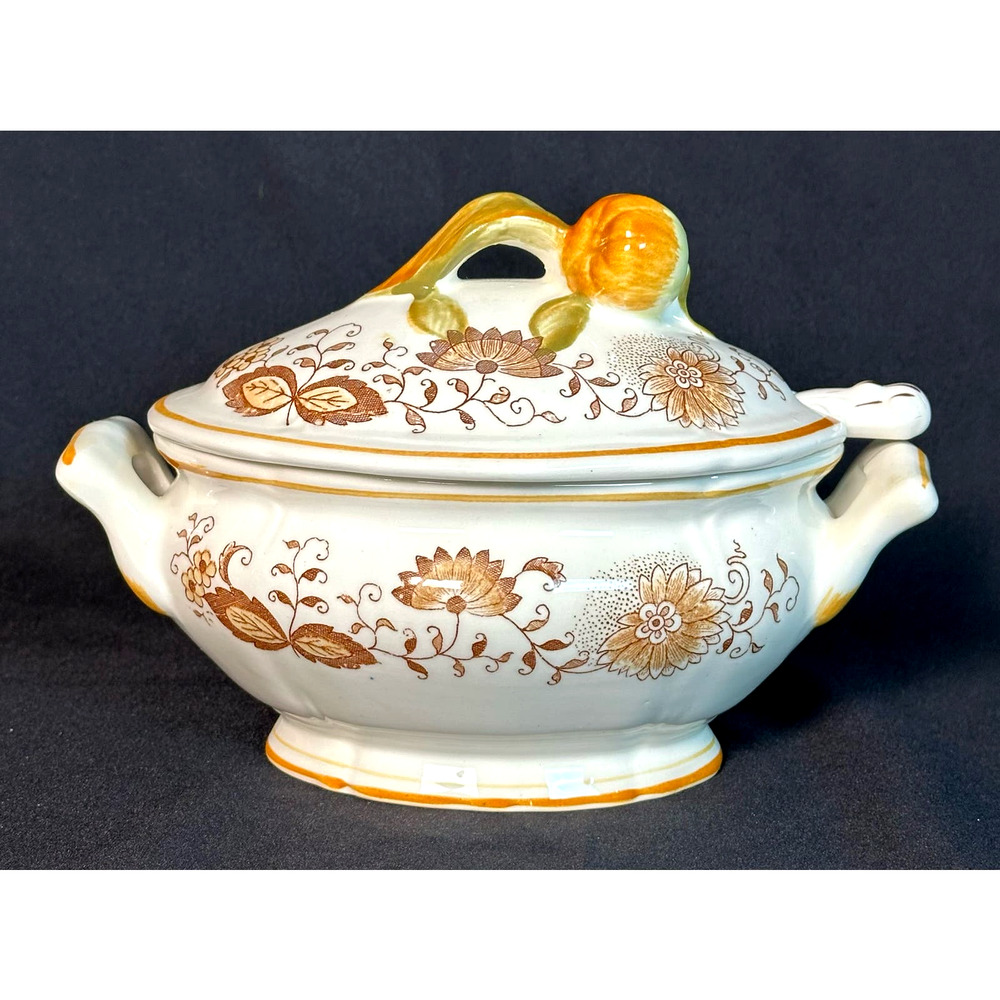 Arnart Creations Braun Onion Vintage Soup Tureen with Ladle